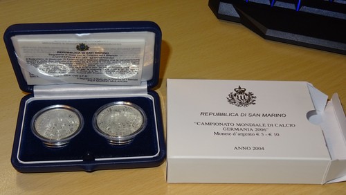Euro 5 silbermünze - euro, +