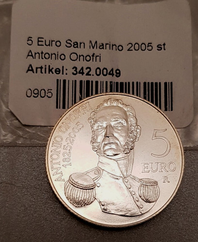 Silbermünze 925 1000 - 5, euro